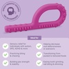 image:imageARK Textured Grabber Sensory Chew Standard Softest MagentaLime Green  Medium for Moderate Chewing