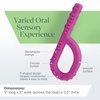 image:imageARK Textured Grabber Sensory Chew Standard Softest MagentaRed  Standard for Mild Chewing