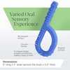image:imageARK Textured Grabber Sensory Chew Standard Softest MagentaRoyal Blue  Toughest for Avid Chewing