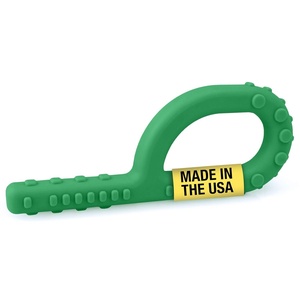 image:imageARK Textured Grabber Sensory Chew Standard Softest MagentaForest Green  Toughest for Avid Chewing
