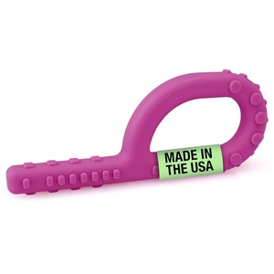 image:imageARK Textured Grabber Sensory Chew Standard Softest MagentaMagenta  Standard for Mild Chewing