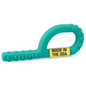 image:imageARK Textured Grabber Sensory Chew Standard Softest MagentaTeal  Medium for Moderate Chewing