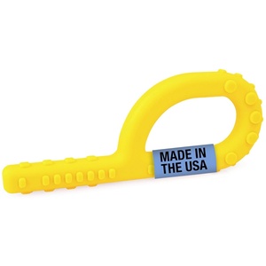 image:imageARK Textured Grabber Sensory Chew Standard Softest MagentaYellow  Standard for Mild Chewing